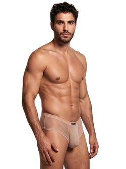 Xtremen 91263 Men's Underwear Microfiber Mesh Briefs Color Brown thumbnail 4