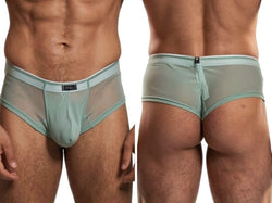Xtremen 91263 Men's Underwear Microfiber Mesh Briefs Color Green thumbnail 1