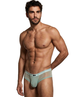 Xtremen 91263 Men's Underwear Microfiber Mesh Briefs Color Green thumbnail 4
