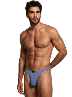 Xtremen 91264 Men's Underwear Microfiber Mesh Bikini Color Blue thumbnail 4