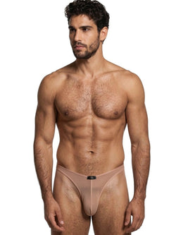 Xtremen 91264 Men's Underwear Microfiber Mesh Bikini Color Brown thumbnail 2