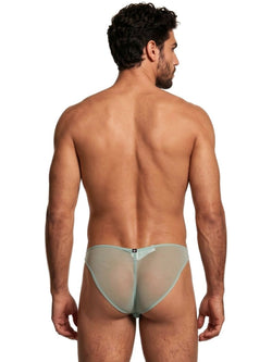 Xtremen Men's Underwear 91264 Microfiber Mesh Bikini Color Green thumbnail 3