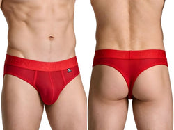 Xtremen 91268 Microfiber Mesh Thongs Color Red thumbnail 1