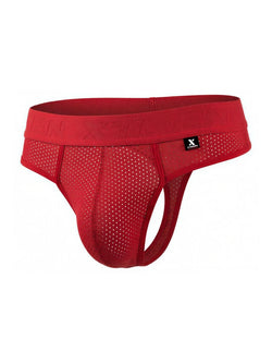 Xtremen 91268 Microfiber Mesh Thongs Color Red thumbnail 4