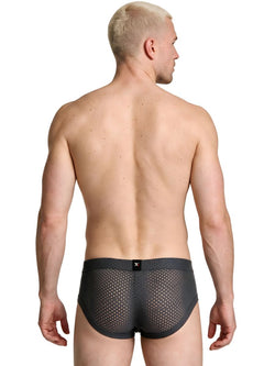 Xtremen 91269 Microfiber Mesh Briefs Color Gray thumbnail 3