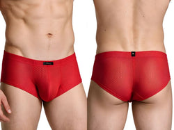 Xtremen 91269 Microfiber Mesh Briefs Color Red thumbnail 1