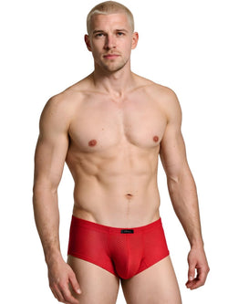 Xtremen 91269 Microfiber Mesh Briefs Color Red thumbnail 2
