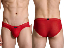 Xtremen 91270 Microfiber Mesh Briefs Color Red thumbnail 1