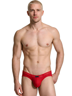 Xtremen 91270 Microfiber Mesh Briefs Color Red thumbnail 2