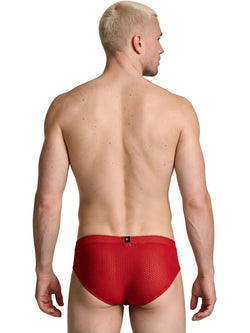 Xtremen 91270 Microfiber Mesh Briefs Color Red thumbnail 3