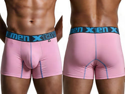 Xtremen 91271 Men's Underwear Sleek Microfiber Boxer Briefs Color Pink thumbnail 1