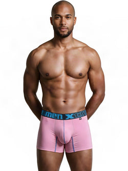 Xtremen 91271 Men's Underwear Sleek Microfiber Boxer Briefs Color Pink thumbnail 2