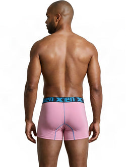 Xtremen 91271 Men's Underwear Sleek Microfiber Boxer Briefs Color Pink thumbnail 3