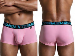 Xtremen 91272 Men's Underwear Sleek Microfiber Trunks Color Pink thumbnail 1