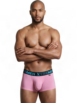 Xtremen 91272 Men's Underwear Sleek Microfiber Trunks Color Pink thumbnail 2