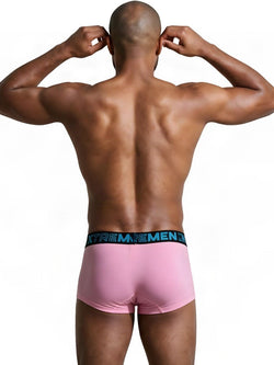 Xtremen 91272 Men's Underwear Sleek Microfiber Trunks Color Pink thumbnail 3