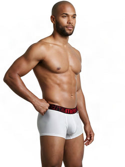 Xtremen 91272 Men's Underwear Sleek Microfiber Trunks Color White thumbnail 4