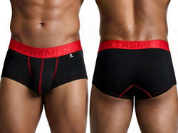 Xtremen 91273 Men's Underwear Sleek Athletic Microfiber Briefs Color Black thumbnail 1