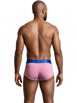 Xtremen 91273 Men's Underwear Sleek Athletic Microfiber Briefs Color Pink thumbnail 3