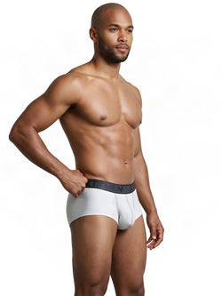 Xtremen 91273 Men's Underwear Sleek Athletic Microfiber Briefs Color White thumbnail 4