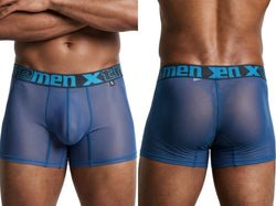Xtremen 91277 Men's Underwear Microfiber Mesh Boxer Briefs Color Blue thumbnail 1