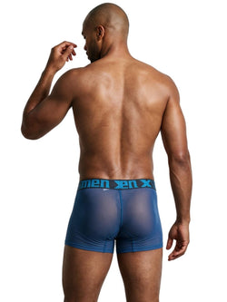 Xtremen 91277 Men's Underwear Microfiber Mesh Boxer Briefs Color Blue thumbnail 3