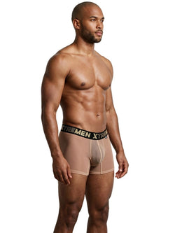 Xtremen 91277 Men's Underwear Microfiber Mesh Boxer Briefs Color Brown thumbnail 4