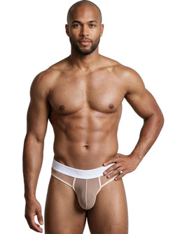 Xtremen 91278 Men's Underwear Breathable Microfiber Mesh Thongs Color Brown thumbnail 2