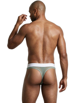 Xtremen 91278 Men's Underwear Breathable Microfiber Mesh Thongs Color Green thumbnail 3