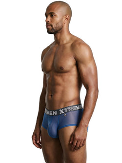 Xtremen 91279 Men's Underwear Microfiber Mesh Breathable Briefs Color Blue thumbnail 4