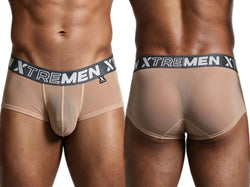 Xtremen 91279 Men's Underwear Microfiber Mesh Breathable Briefs Color Brown thumbnail 1
