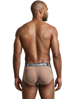 Xtremen 91279 Men's Underwear Microfiber Mesh Breathable Briefs Color Brown thumbnail 3