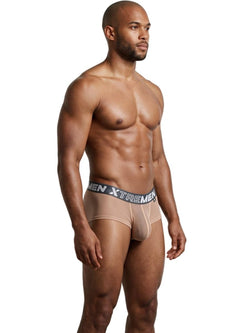Xtremen 91279 Men's Underwear Microfiber Mesh Breathable Briefs Color Brown thumbnail 4