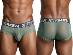 Xtremen 91279 Men's Underwear Microfiber Mesh Breathable Briefs Color Green thumbnail 1