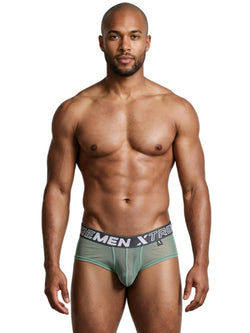 Xtremen 91279 Men's Underwear Microfiber Mesh Breathable Briefs Color Green thumbnail 2