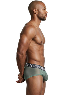 Xtremen 91279 Men's Underwear Microfiber Mesh Breathable Briefs Color Green thumbnail 4