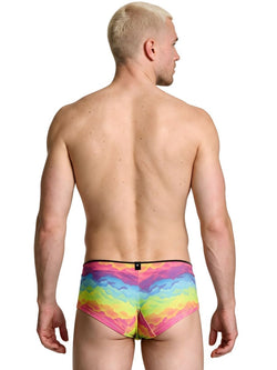 Xtremen 91283 Rainbow Printed Microfiber Briefs Color Cloud thumbnail 3