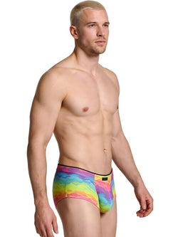 Xtremen 91283 Rainbow Printed Microfiber Briefs Color Cloud thumbnail 4
