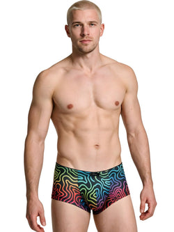Xtremen 91283 Rainbow Printed Microfiber Briefs Color Labyrinth thumbnail 2
