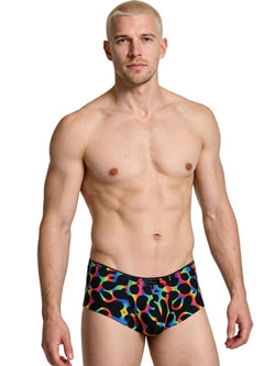Xtremen 91283 Rainbow Printed Microfiber Briefs Color Mushroom thumbnail 2