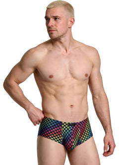 Xtremen 91283 Rainbow Printed Microfiber Briefs Color Paw print thumbnail 4