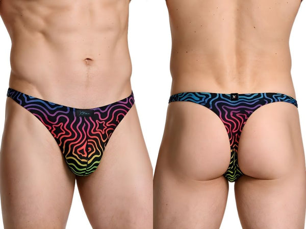 Xtremen 91284 Printed Microfiber Thongs Color Labyrinth