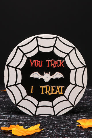 You Trick, I Treat Tabletop Sign – Playful Halloween Accent