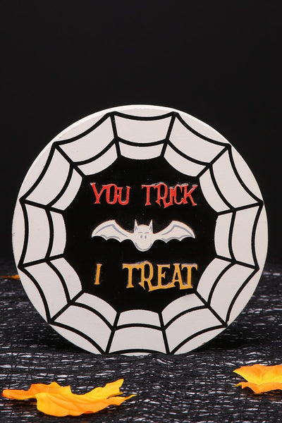 You Trick, I Treat Tabletop Sign – Playful Halloween Accent