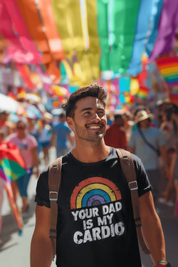 Your Dad Is My Cardio, Pride T-Shirt thumbnail 1