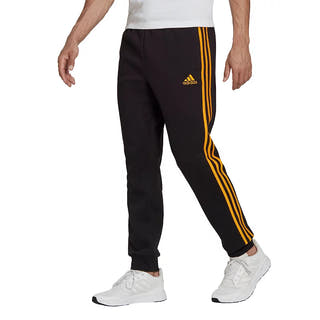 adidas Men's Essentials Fleece Tapered Pants Black