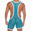 american Jock Turquoise Tryst Mesh Singlet