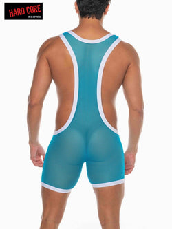 american Jock Turquoise Tryst Mesh Singlet thumbnail 3