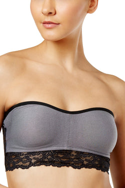 b.tempt'd Black/Silver b.charming Bandeau Bralette thumbnail 4