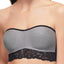 b.tempt'd Black/Silver b.charming Bandeau Bralette